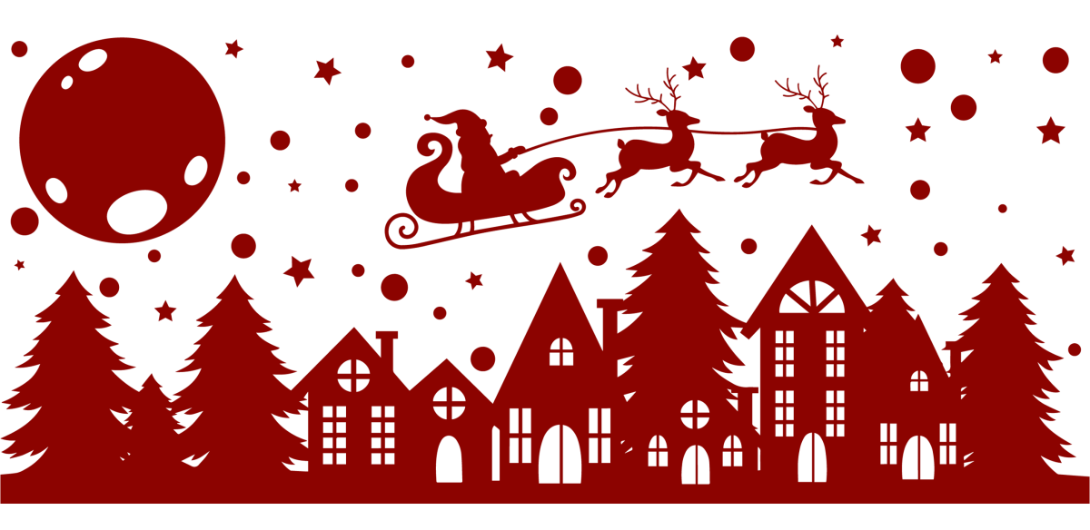 Merry Christmas UV DTF Libbey Glass Wrap - Buy Bulk DTF