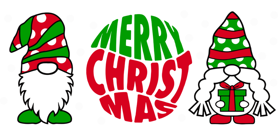 Merry Gnome UV DTF Libbey Glass Wrap - Buy Bulk DTF