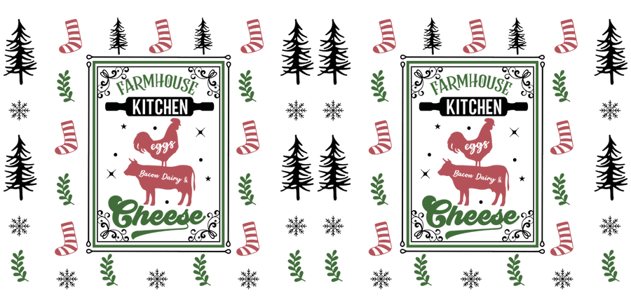 Merry & Magical UV DTF Libbey Glass Wrap - Buy Bulk DTF