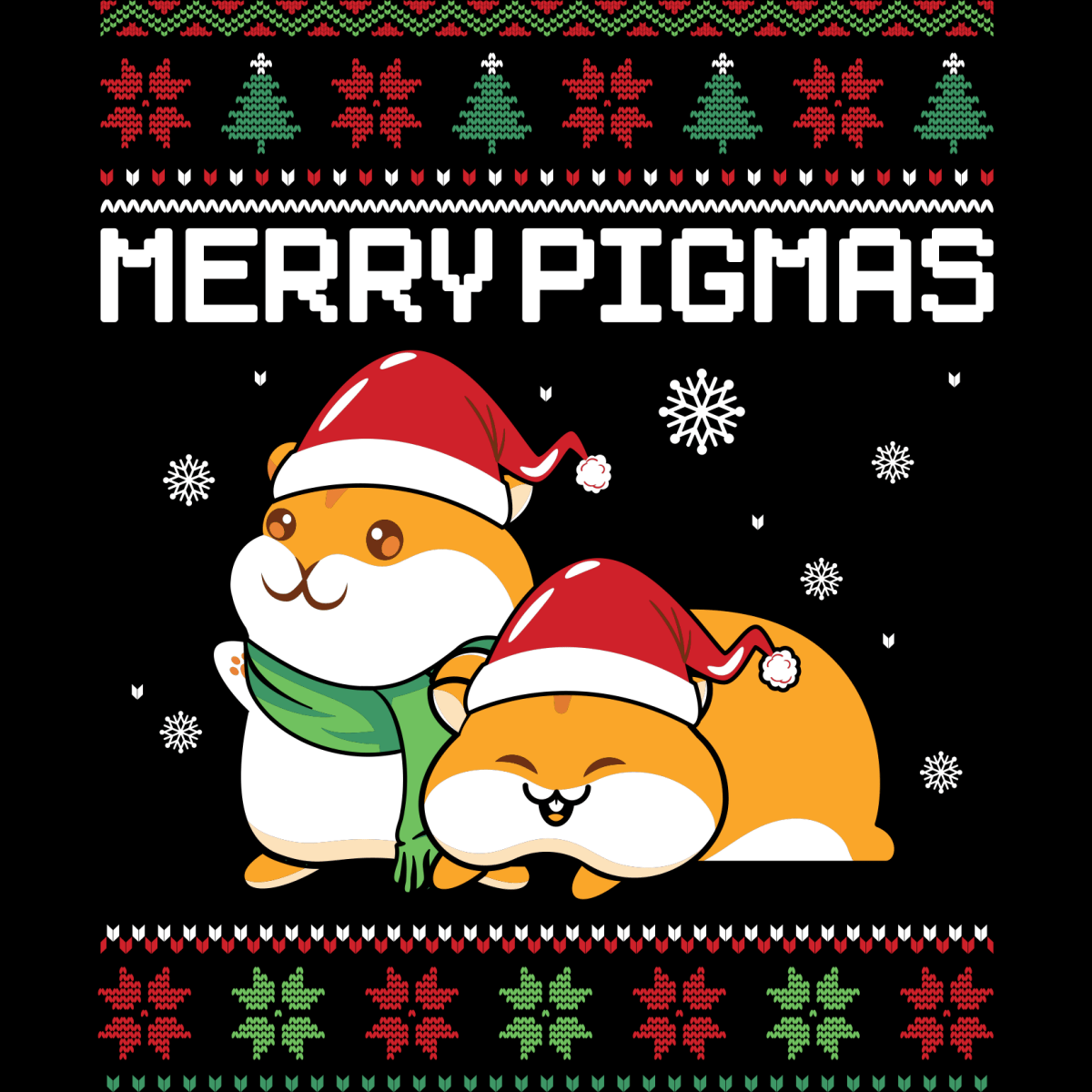 Merry Pigmas 02 - Ready to Press DTF Transfers - Buy Bulk DTF