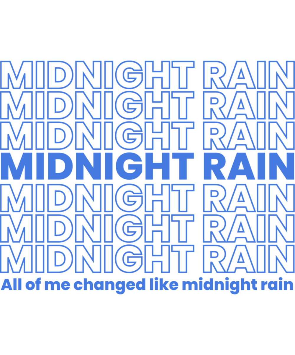 Midnight Rain - Ready To Press DTF Transfers - Buy Bulk DTF