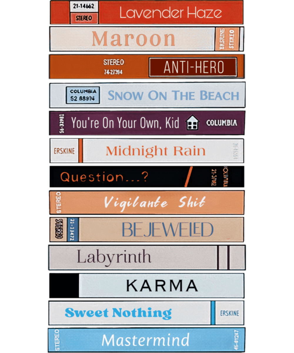 Midnights Bookshelf Taylor Swifts - Ready To Press DTF Transfers - Buy Bulk DTF