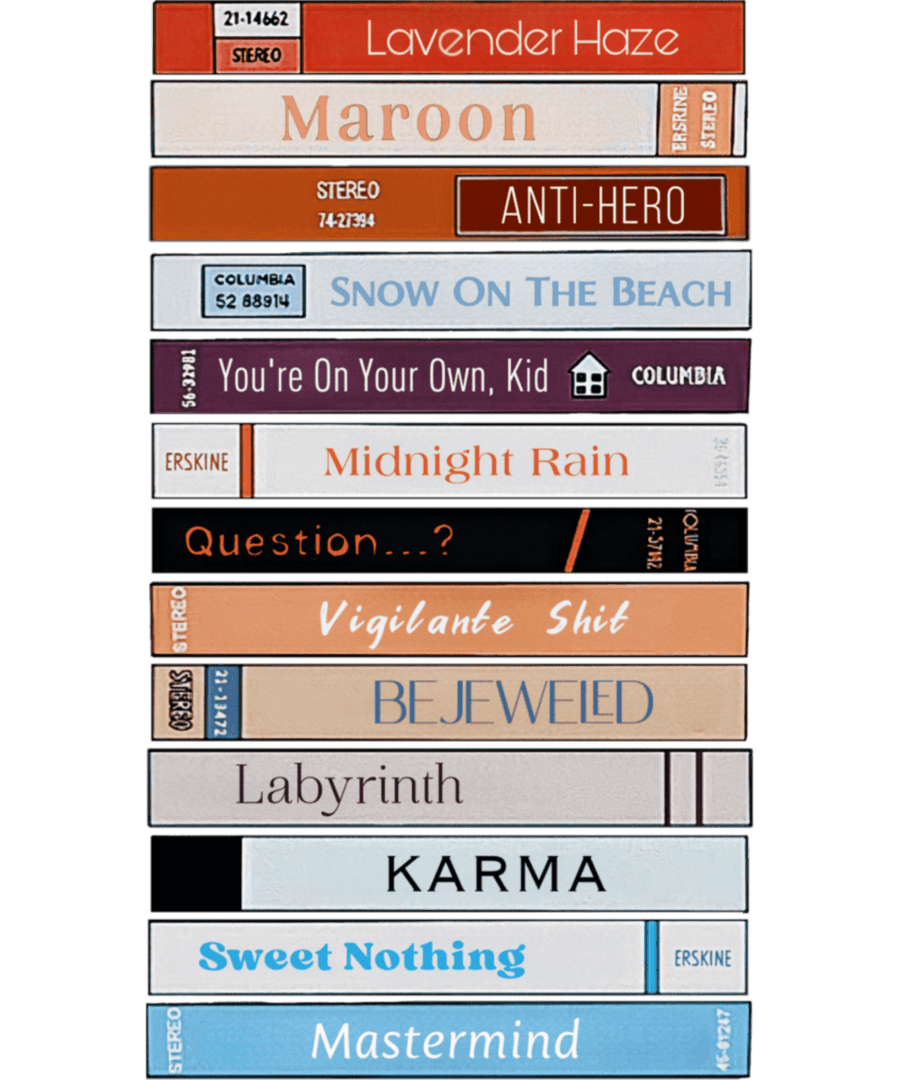 Midnights Bookshelf Taylor Swifts - Ready To Press DTF Transfers - Buy Bulk DTF