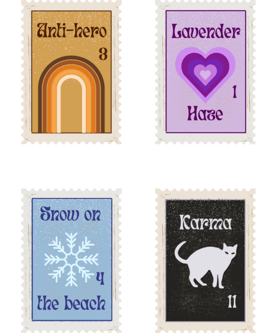 Midnights Taylor Set 1 Stamps - Ready To Press DTF Transfers - Buy Bulk DTF