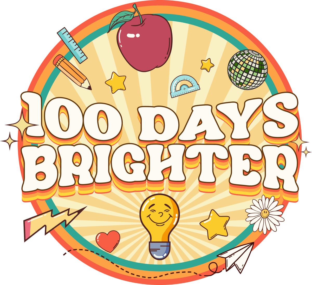 Milestone 100 Days - Ready to Press DTF Transfers - Buy Bulk DTF