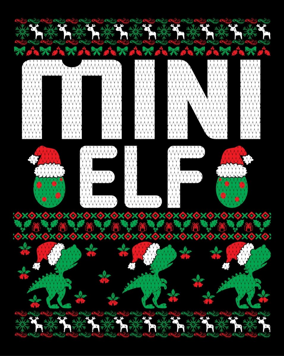 Mini Elf Christmas Ugly Sweater Party Ready To Press DTF Transfer - Buy Bulk DTF