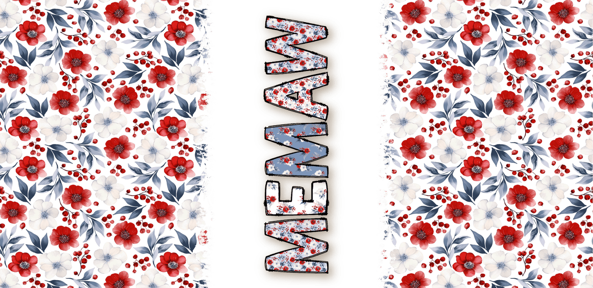 Mom’s Blissful Blooms - UV DTF Libbey Glass Wrap - Buy Bulk DTF