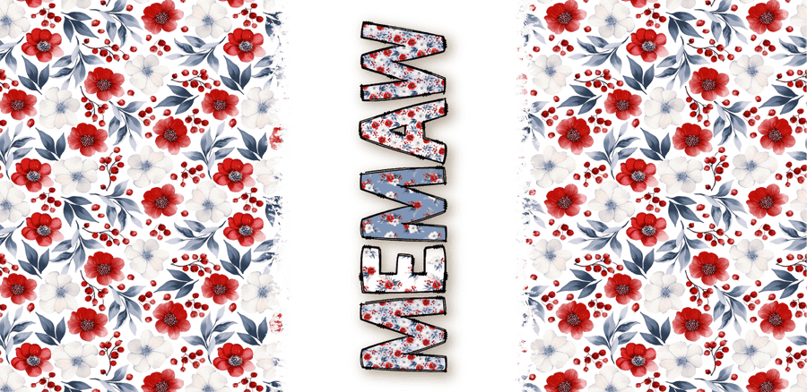 Mom’s Blissful Blooms - UV DTF Libbey Glass Wrap - Buy Bulk DTF