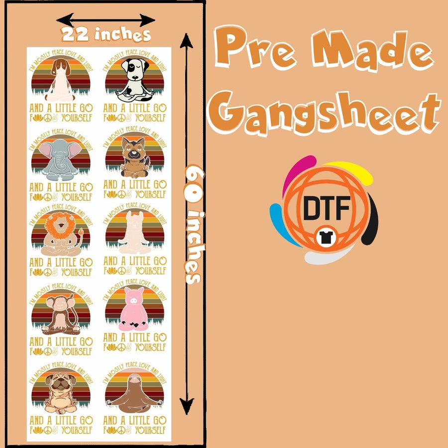 Mostly Me Collective Premade DTF Gangsheet - Buy Bulk DTF