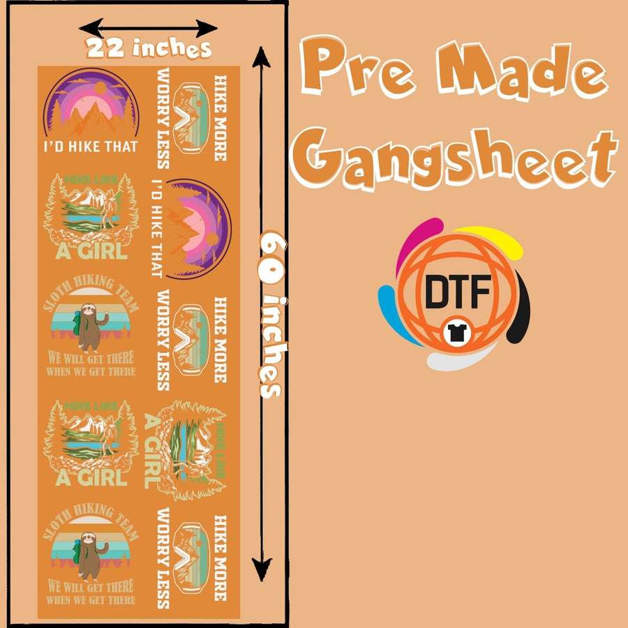 Mountain Majesty Crew Premade DTF Gangsheet - Buy Bulk DTF