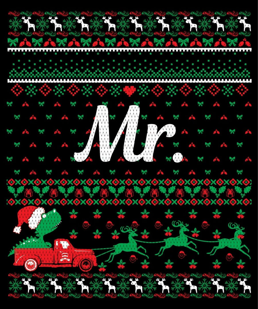 Mr. Christmas Ugly Sweater Party Ready To Press DTF Transfer - Buy Bulk DTF
