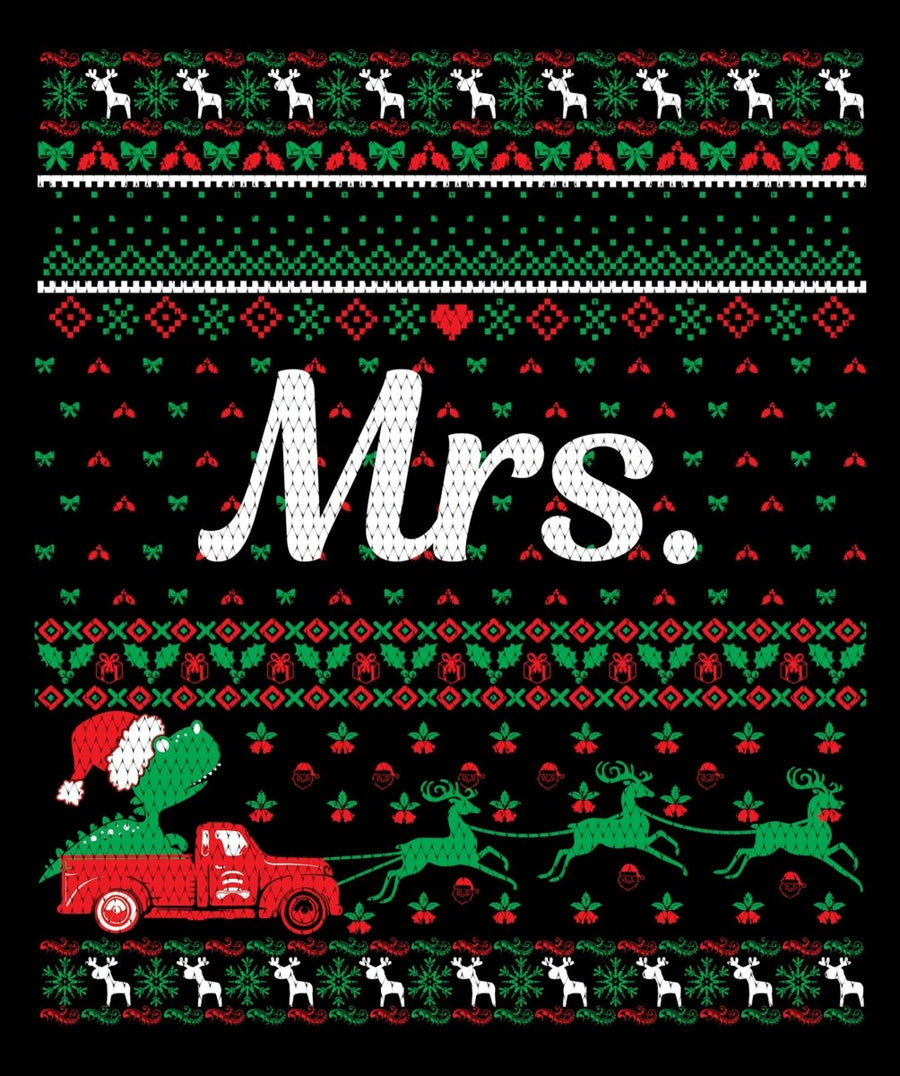 Mrs. Christmas Ugly Sweater Party Ready To Press DTF Transfer - Buy Bulk DTF