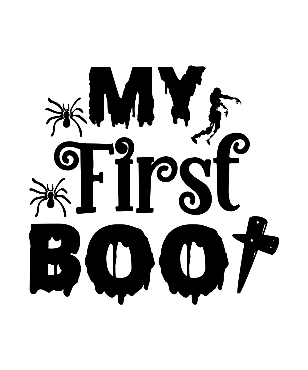 My First Boo - 01 Ready To Press DTF Transfer - Buy Bulk DTF