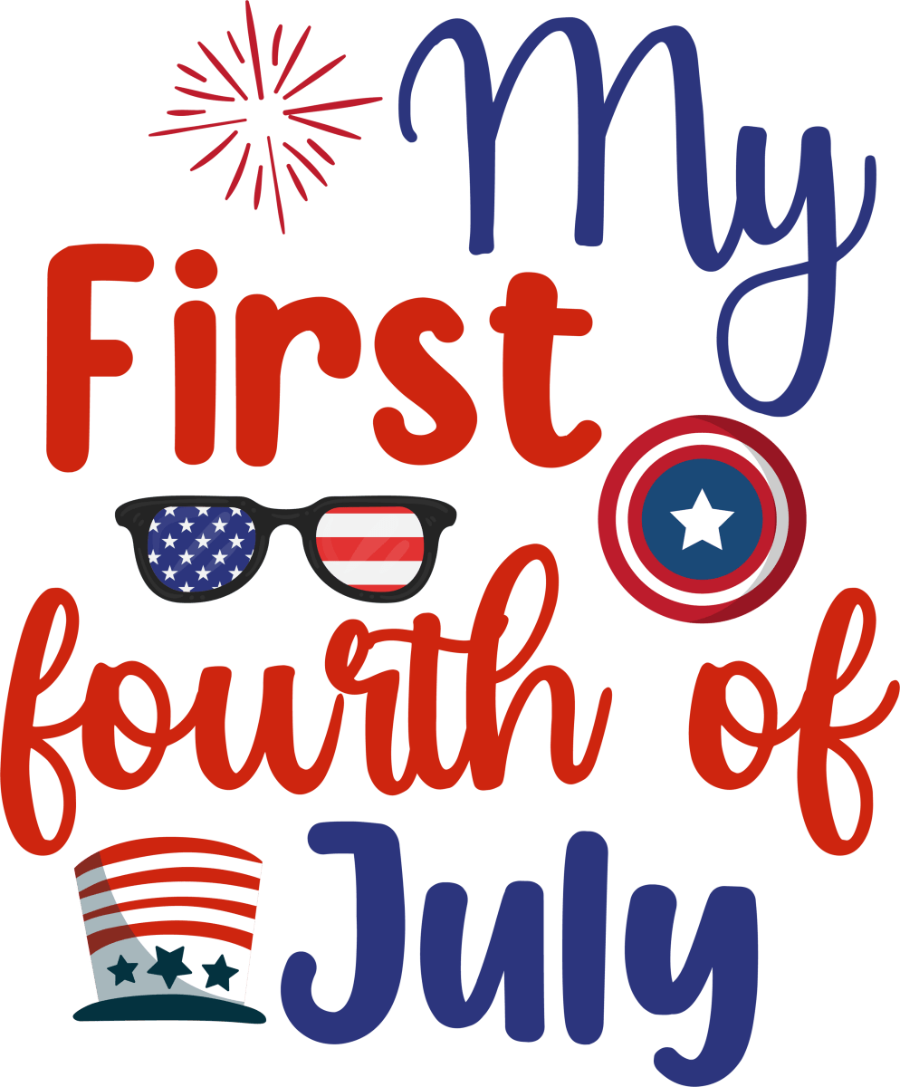My First Fourth Of July - 1174 Ready to Press DTF Transfer - Buy Bulk DTF
