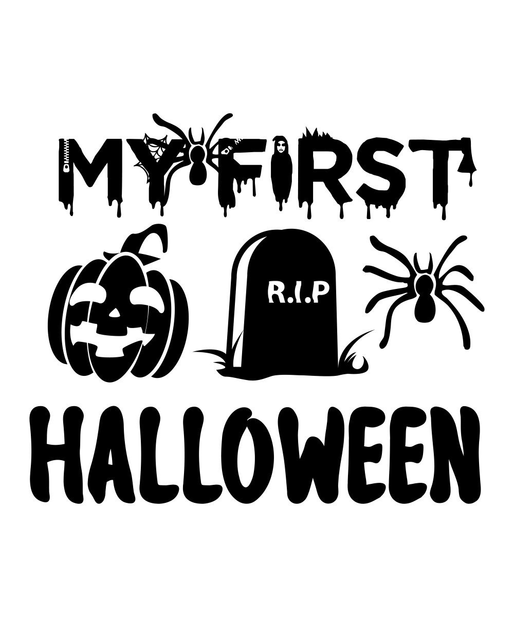 My First Halloween - 01 Ready To Press DTF Transfer - Buy Bulk DTF