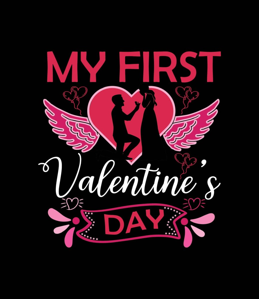 My First Valentine Day Ready To Press DTF Transfer - Buy Bulk DTF