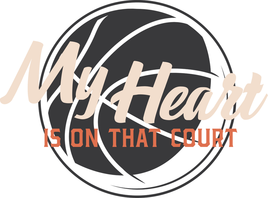 My Heart is on That Court - Ready To Press DTF Transfer - Buy Bulk DTF