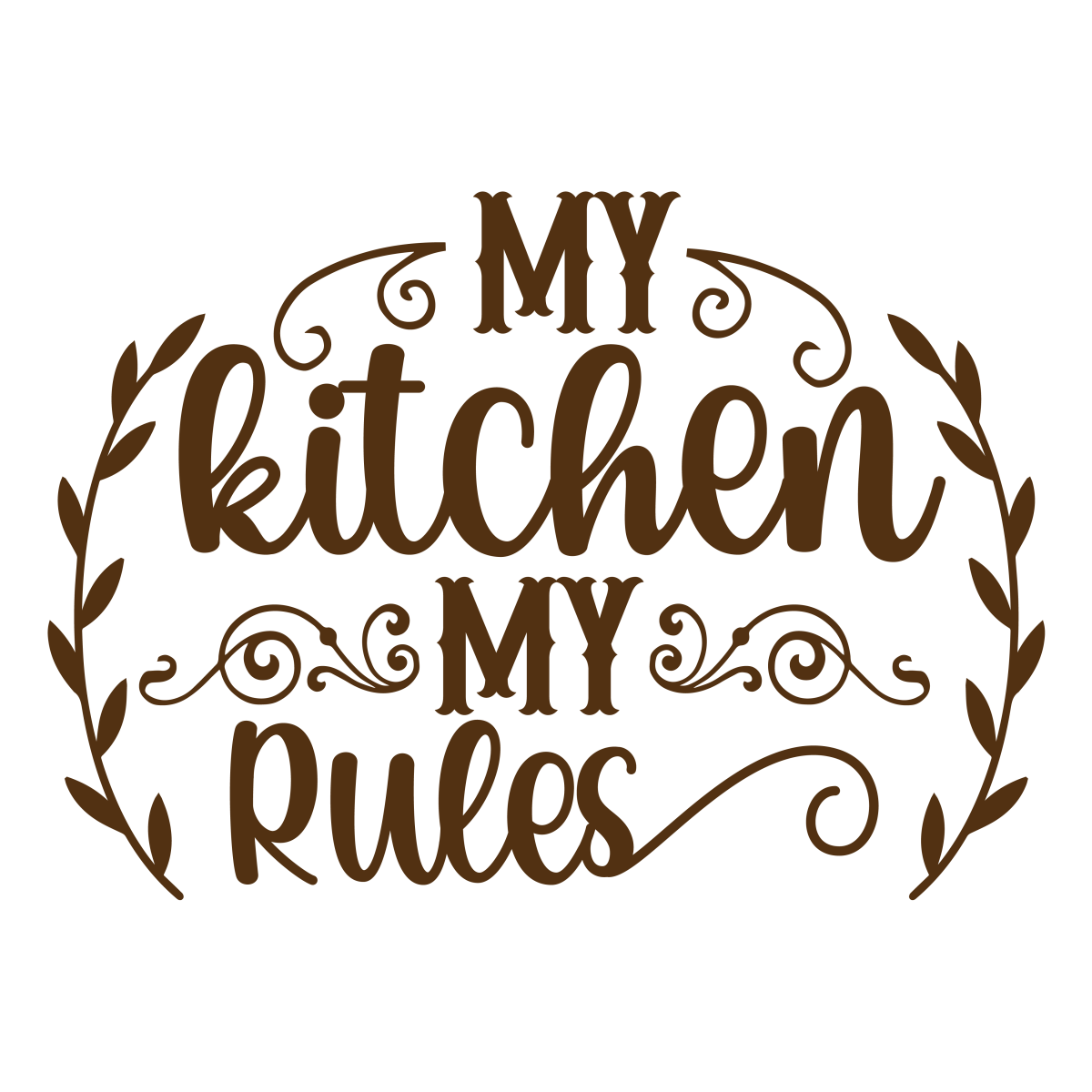My Kitchen My Rules - Ready To Press DTF Transfers - Buy Bulk DTF