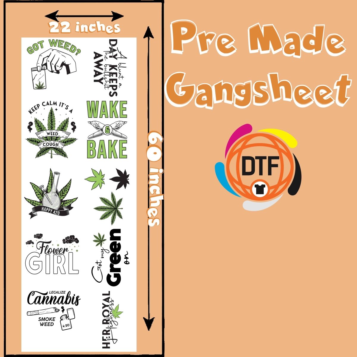 nabis Culture Crew Premade DTF Gangsheet - Buy Bulk DTF