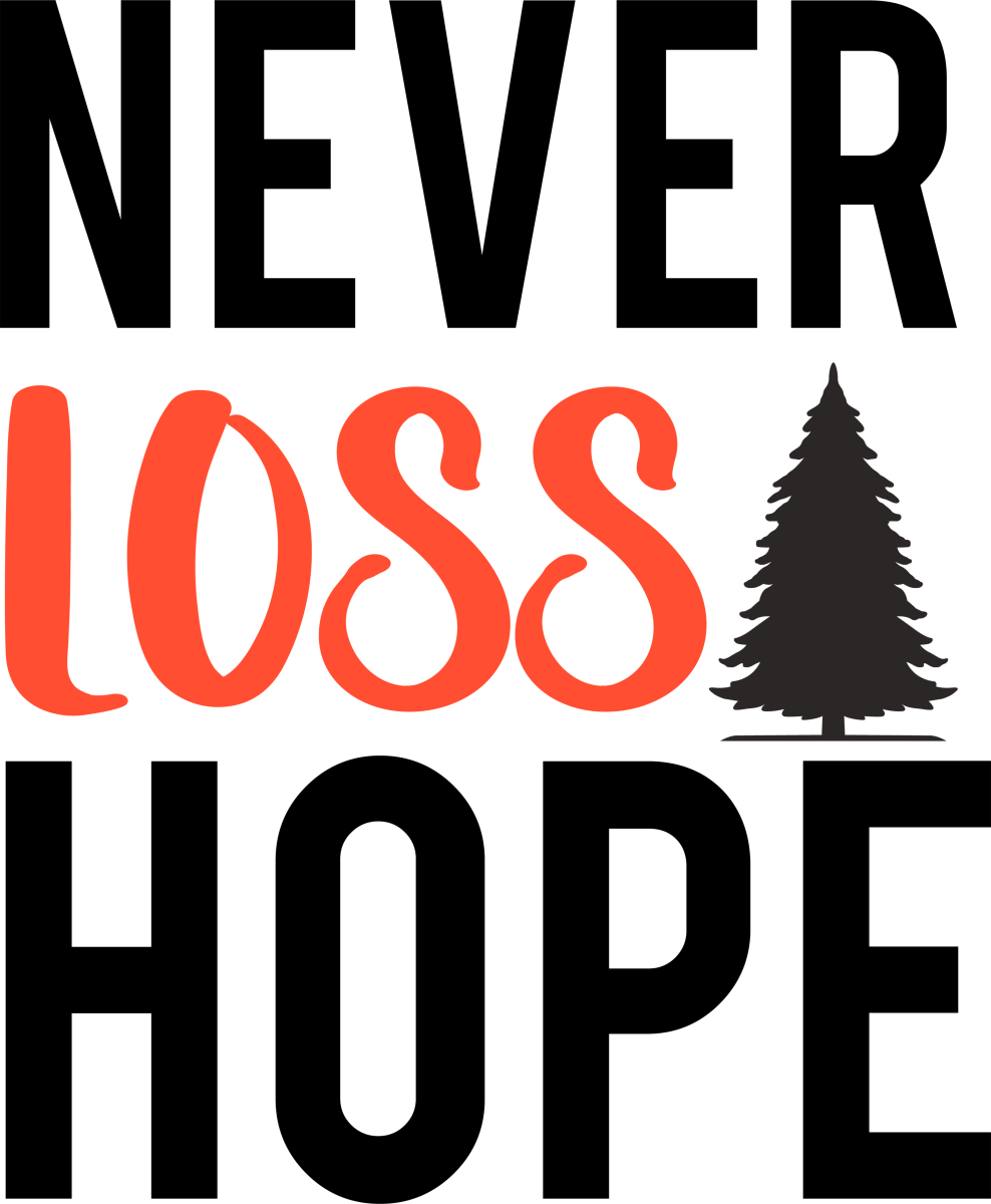 Never Loss Hope - 1018 Ready to Press DTF Transfer - Buy Bulk DTF