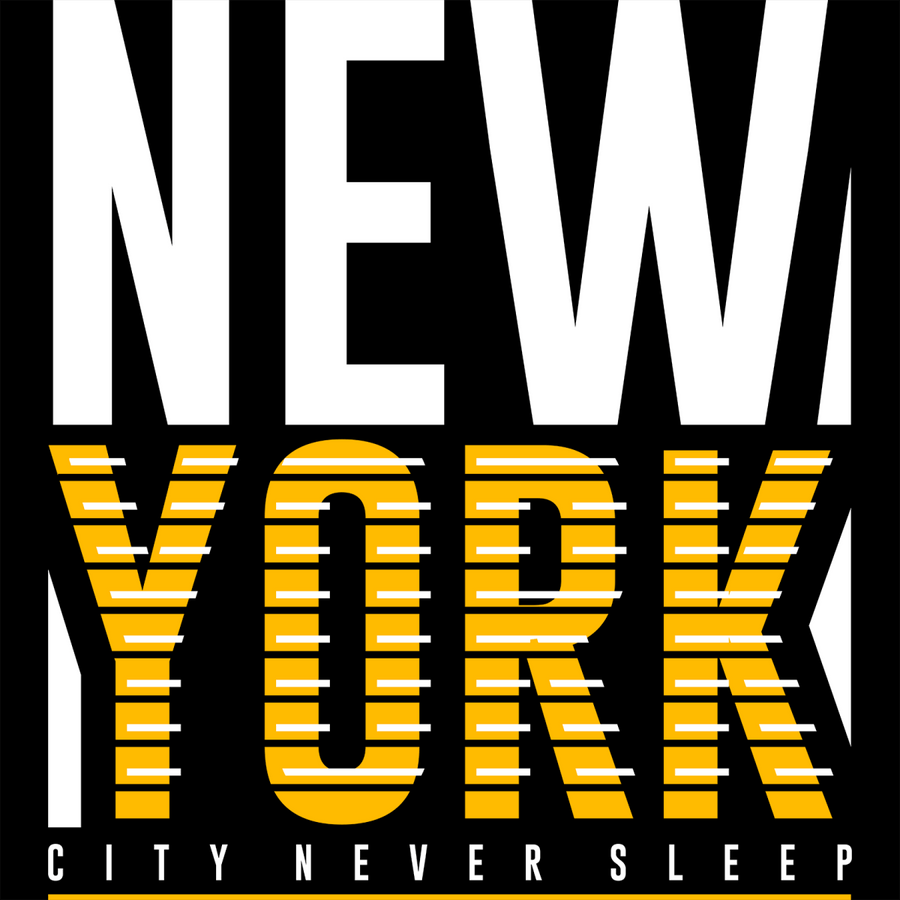 New York - City Never Sleep - Ready To Press DTF Transfer - Buy Bulk DTF
