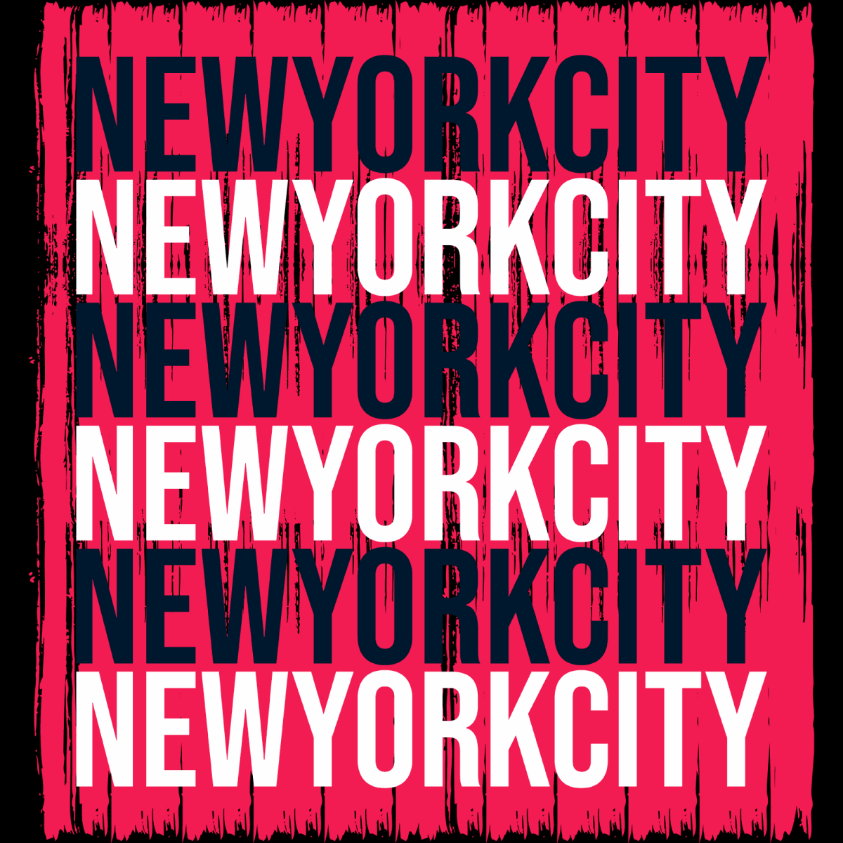 New York City Stacked - Ready To Press DTF Transfer - Buy Bulk DTF