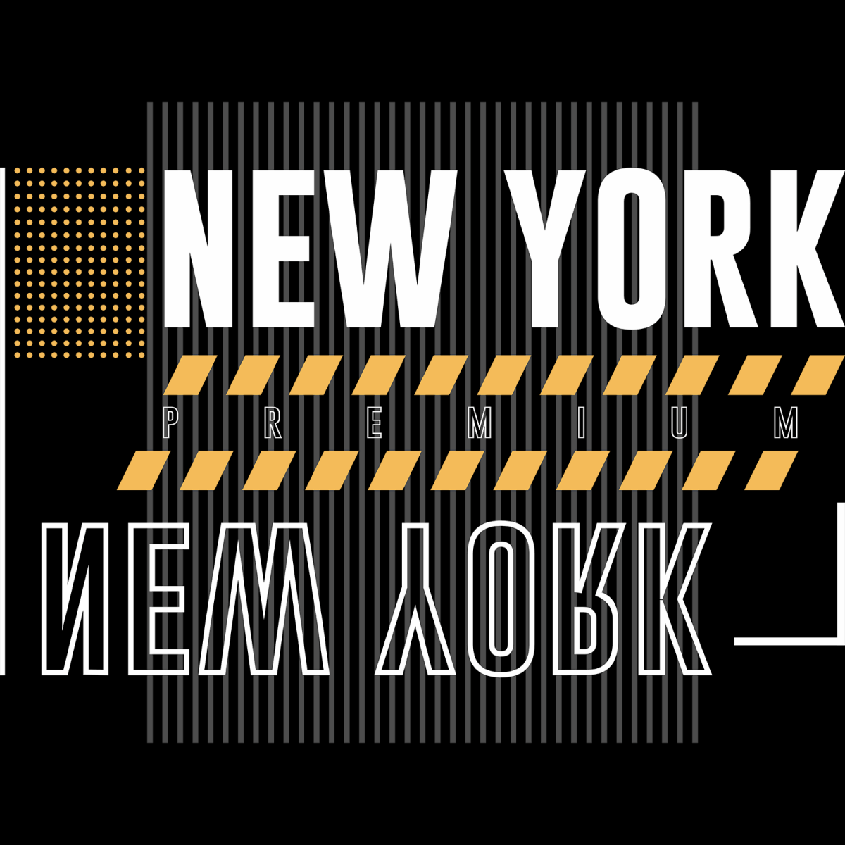 New York Premium - Ready To Press DTF Transfer - Buy Bulk DTF