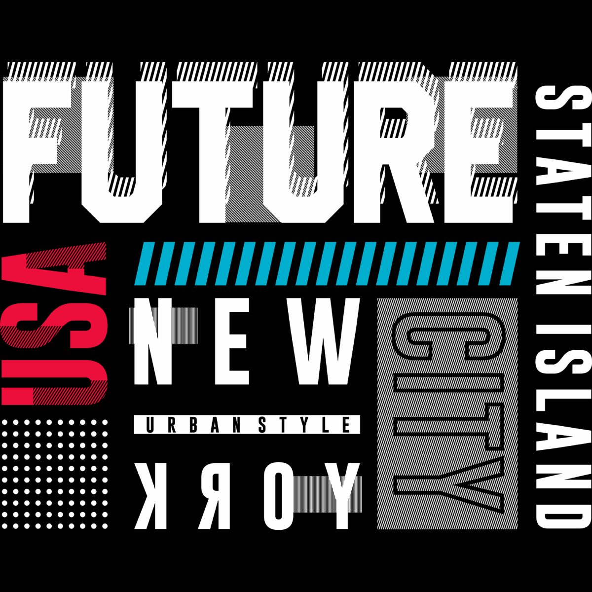 New York - Staten Island - Ready To Press DTF Transfer - Buy Bulk DTF