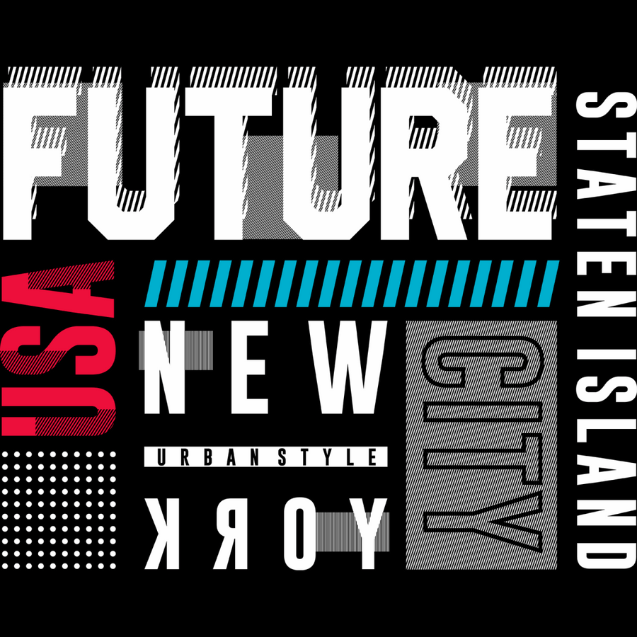 New York - Staten Island - Ready To Press DTF Transfer - Buy Bulk DTF