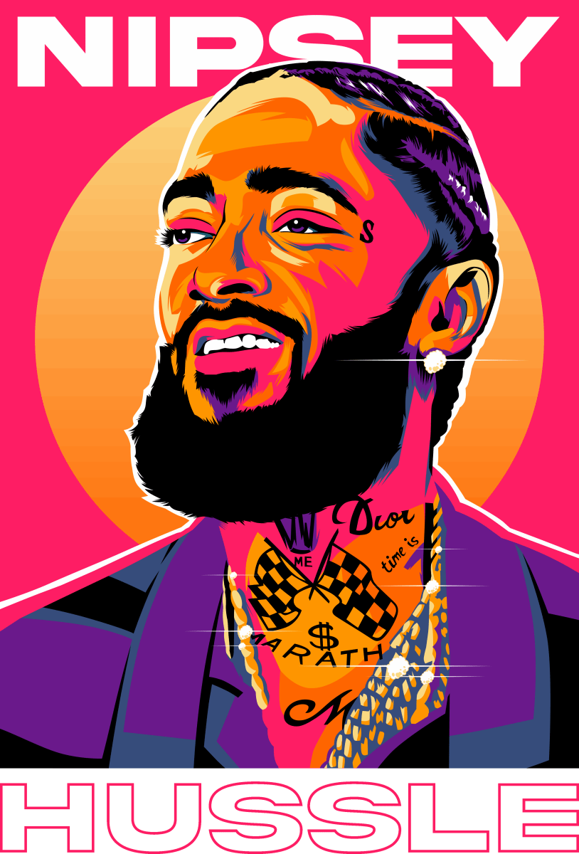 NIPSEY HUSSLE - Ready To Press DTF Transfer - Buy Bulk DTF