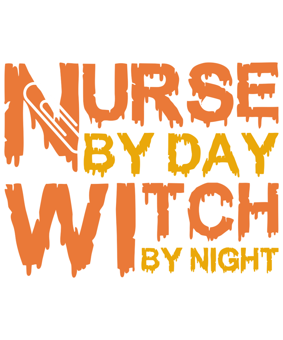 Nurse by day Witch By Night Ready To Press DTF Transfer - Buy Bulk DTF