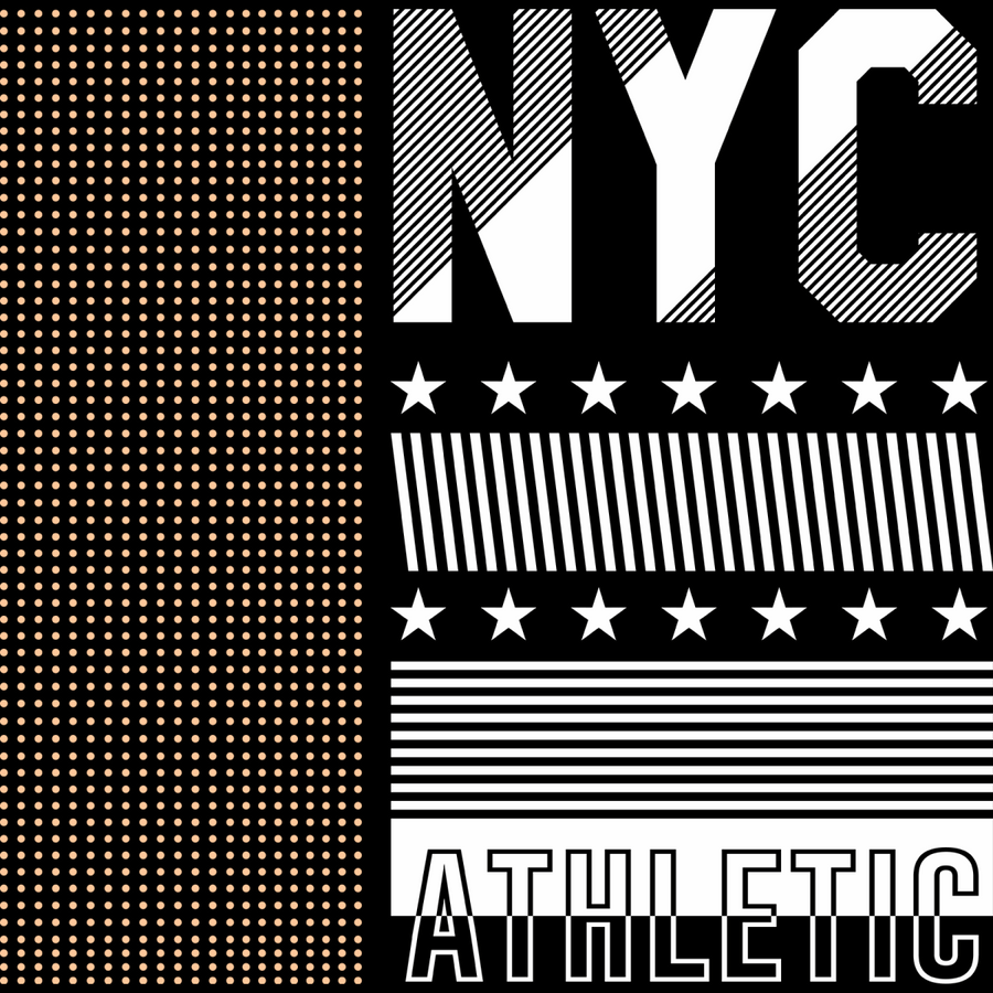 NYC Athletic - Stars - Ready To Press DTF Transfer - Buy Bulk DTF