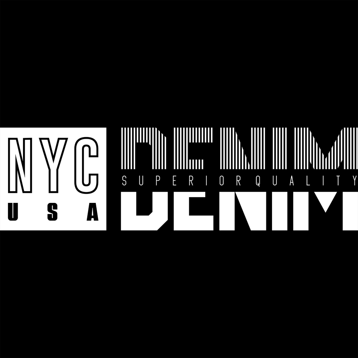 NYC USA Denim - Superior Quality - Ready To Press DTF Transfer - Buy Bulk DTF