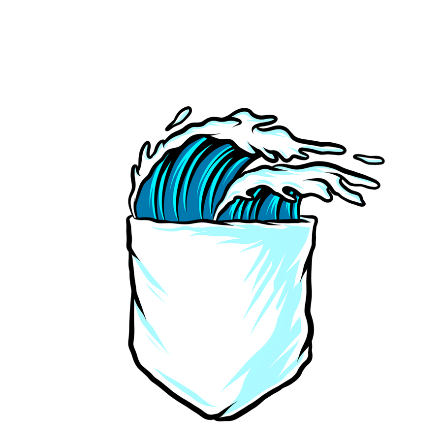 Ocean Wave - Ready To Press DTF Transfers - Buy Bulk DTF