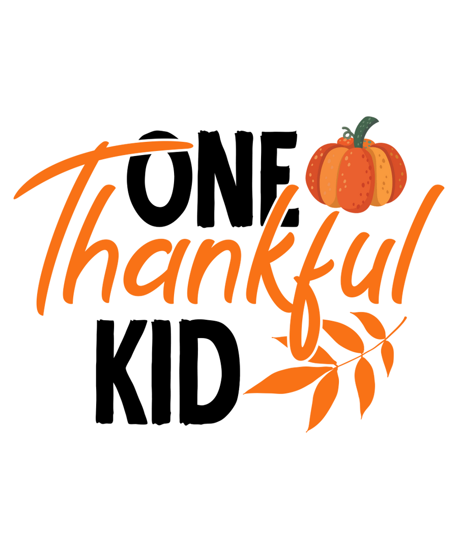 One Thankful Kid - 01 Ready To Press DTF Transfers - Buy Bulk DTF