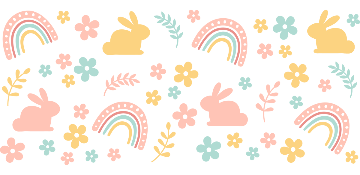 Pastel Easter - UV DTF Libbey Glass Wrap - Buy Bulk DTF