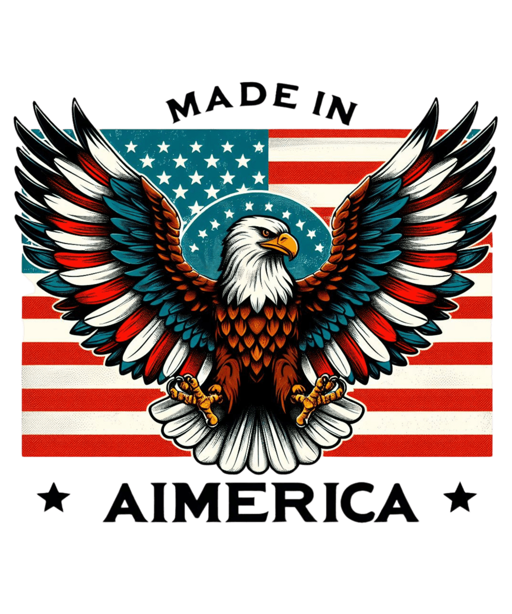 Patriotic Eagle - Ready To Print DTF Transfers - Buy Bulk DTF