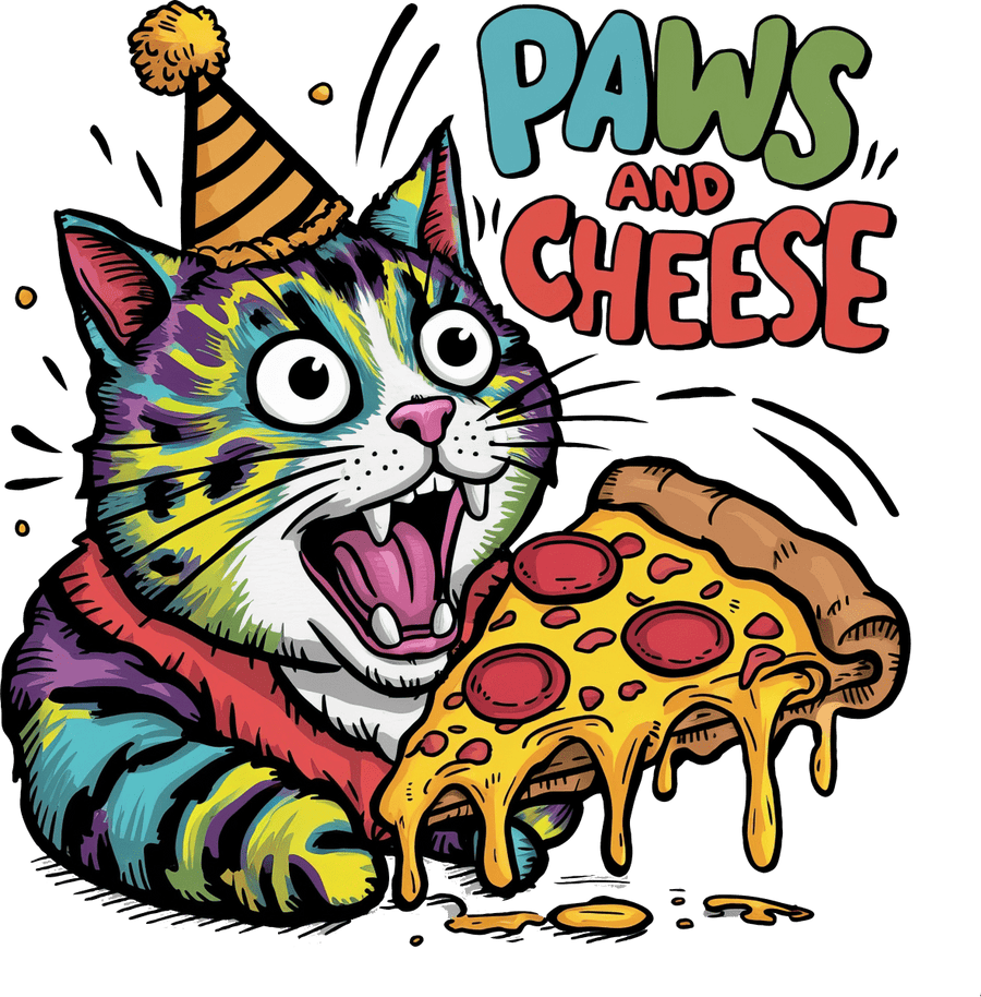 Paws And Cheese - Ready To Press DTF Transfers - Buy Bulk DTF