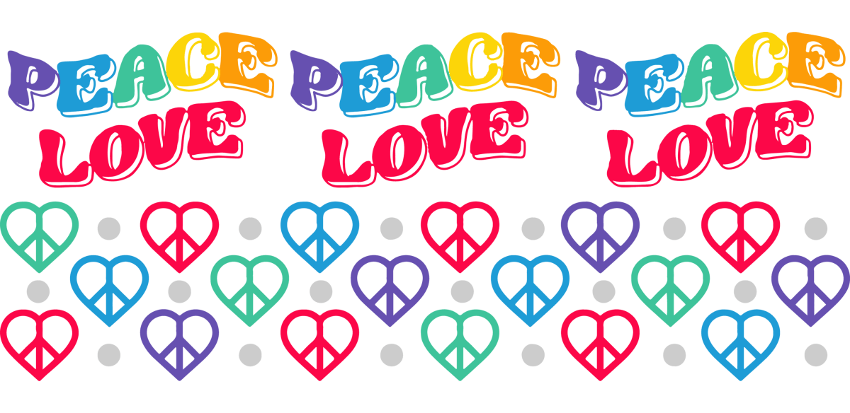 Peace Heart - UV DTF Libbey Glass Wrap - Buy Bulk DTF