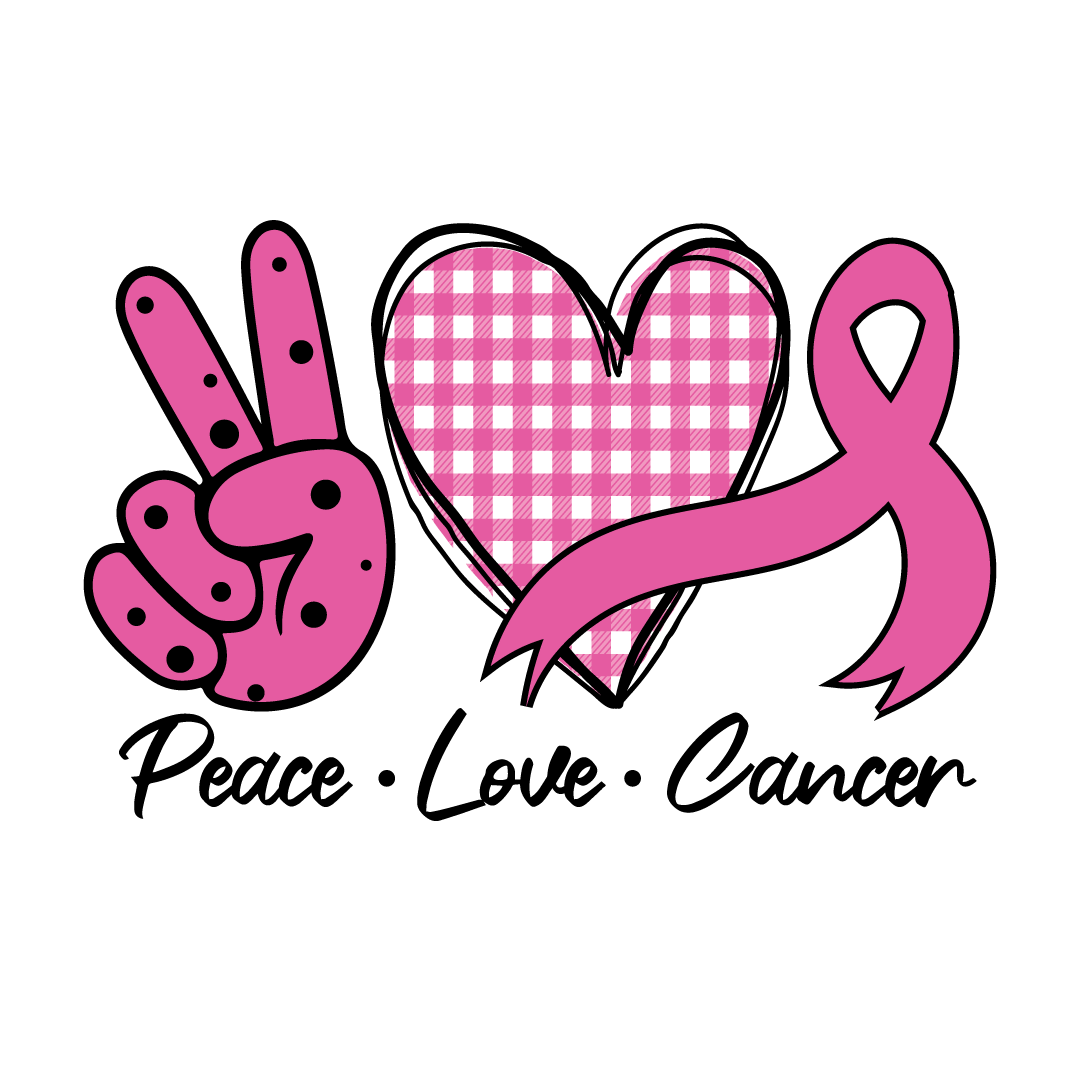 Peace love cancer - Ready To Press DTF Transfers - Buy Bulk DTF