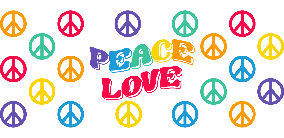 Peace Love - UV DTF Libbey Glass Wrap - Buy Bulk DTF