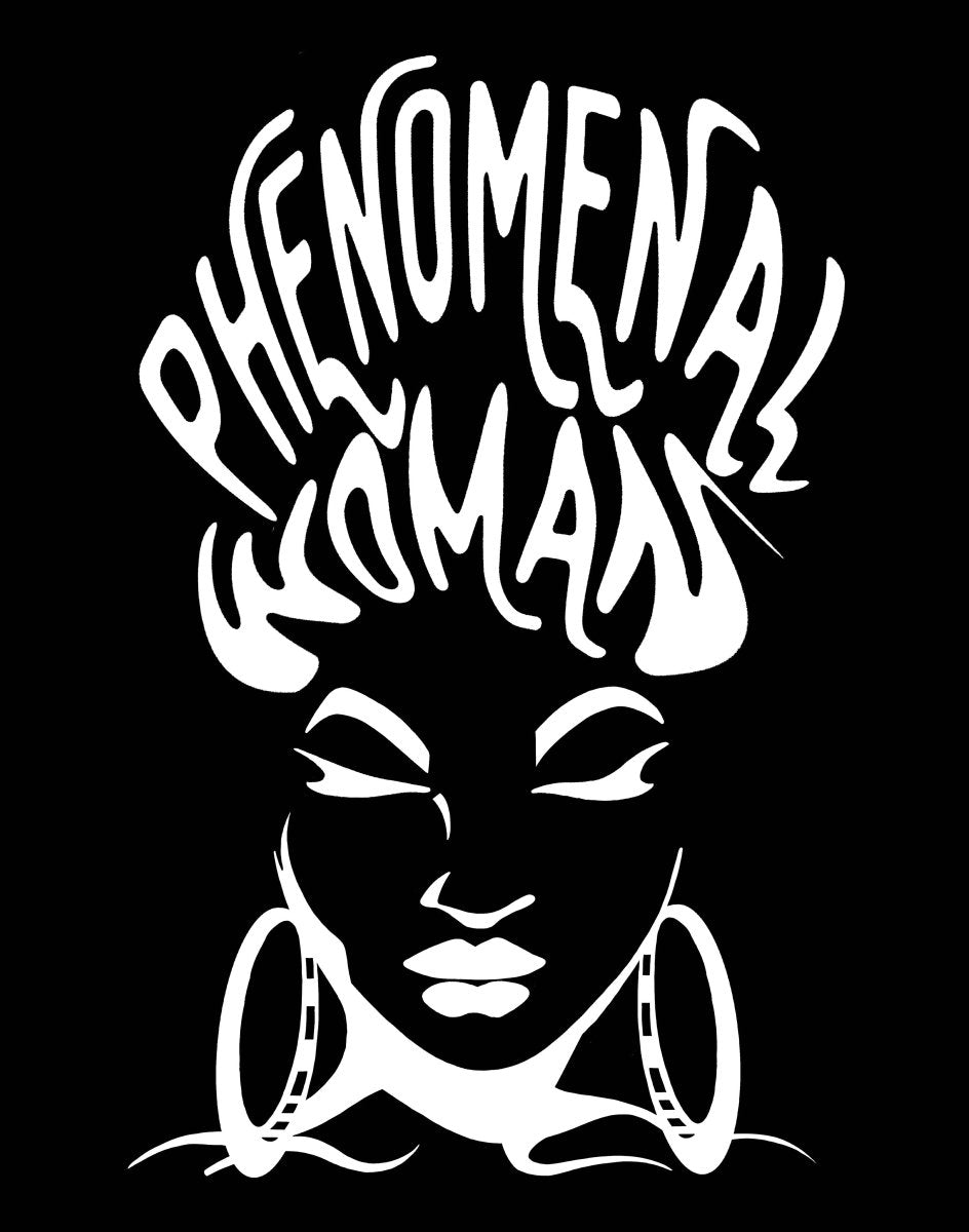 Phenomenal Woman White - Ready To Press DTF Transfer - Buy Bulk DTF
