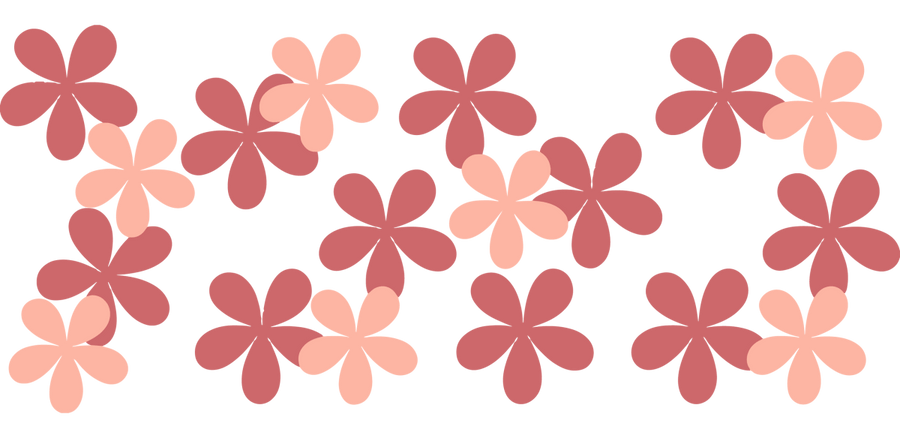 Pink Spring Flower - UV DTF Libbey Glass Wrap - Buy Bulk DTF