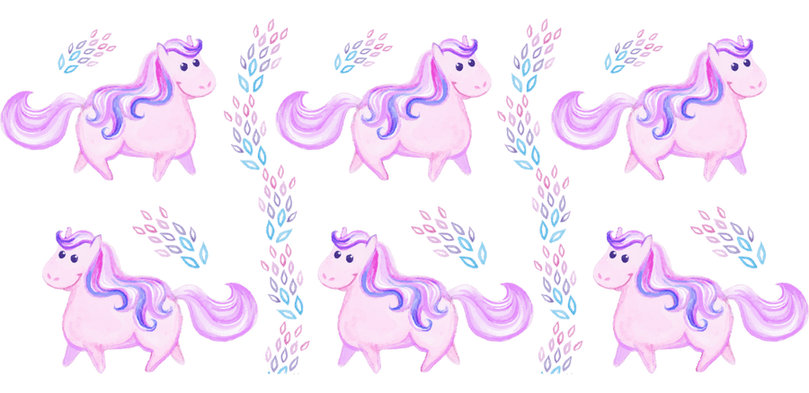 Pink Unicorns Libbey - UV DTF Libbey Glass Wrap - Buy Bulk DTF
