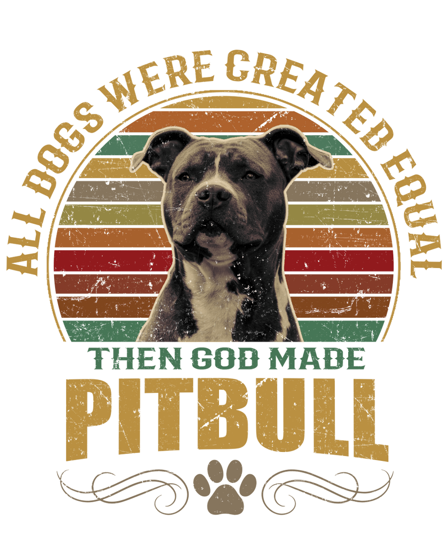 Pitbull Dog Lover Ready To Press DTF Transfer - Buy Bulk DTF