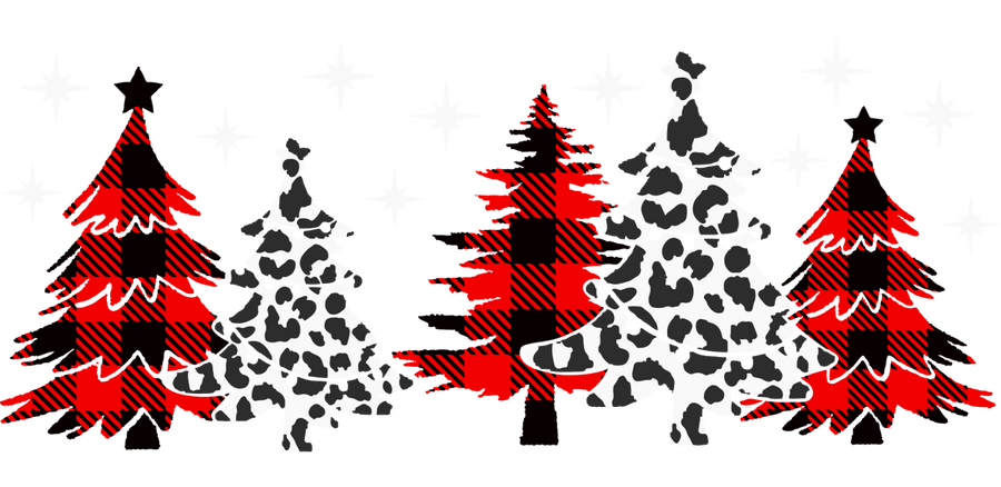 Plaid Christmas UV DTF Libbey Glass Wrap - Buy Bulk DTF