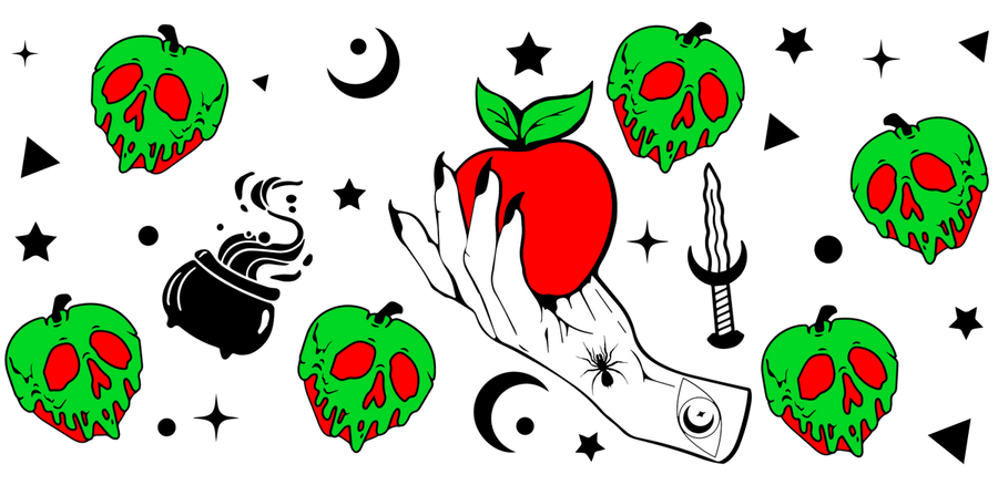 Poison Apple - UV DTF Libbey Glass Wrap - Buy Bulk DTF