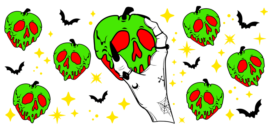 Poison Applee - UV DTF Libbey Glass Wrap - Buy Bulk DTF