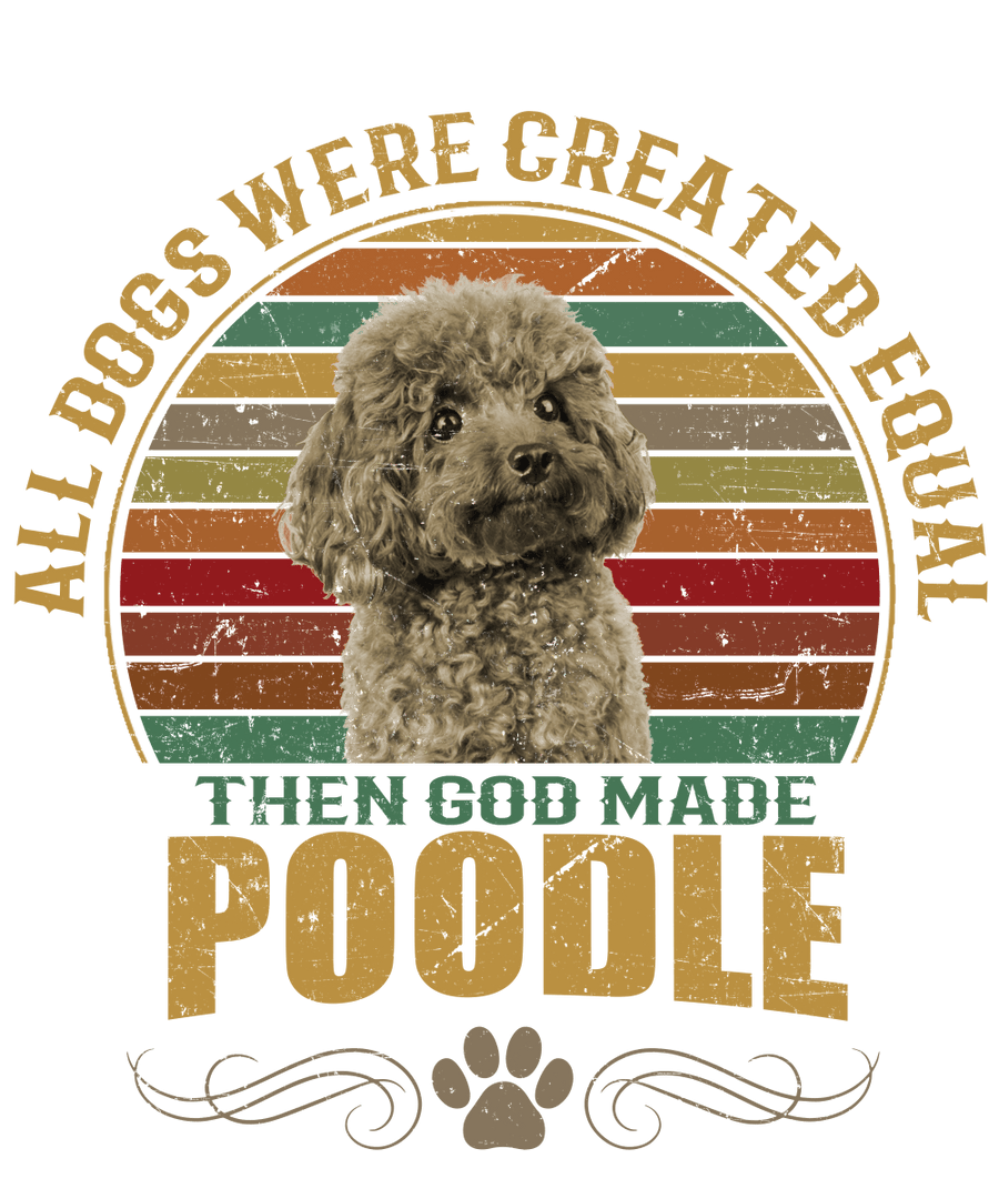 Poodle Dog Lover Unisex Men’s T-Shirt Ready To Press DTF Transfer - Buy Bulk DTF