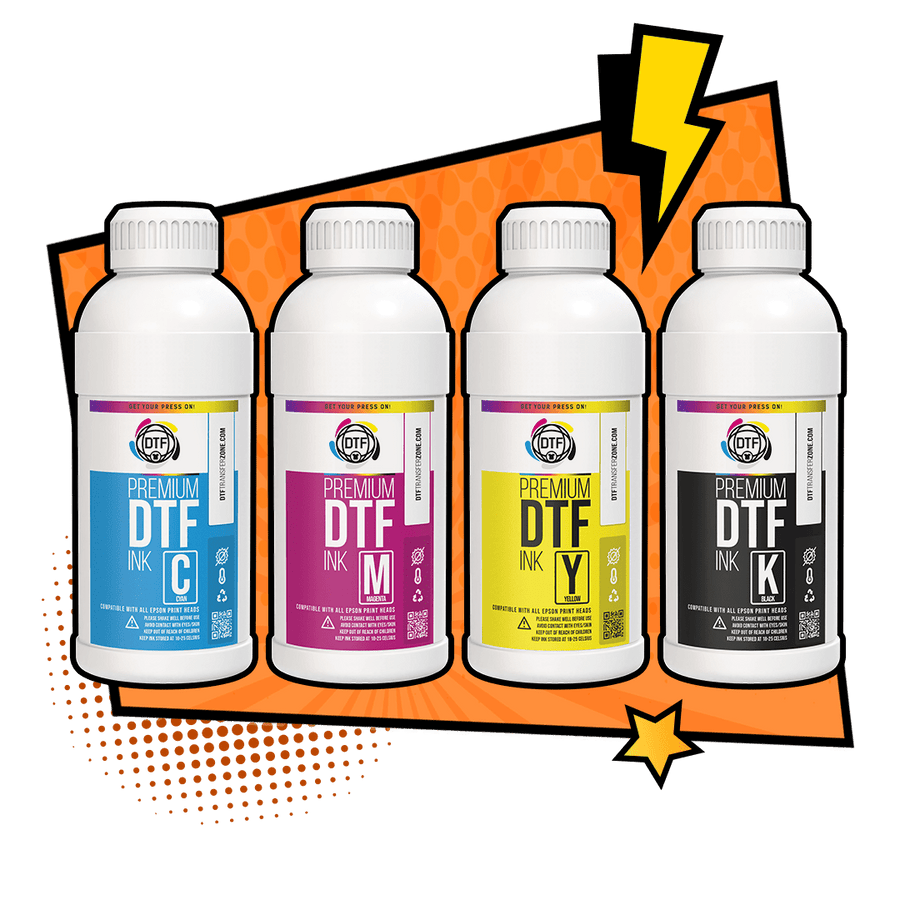Premium CMYK DTF Ink - 1 liter - Buy Bulk DTF